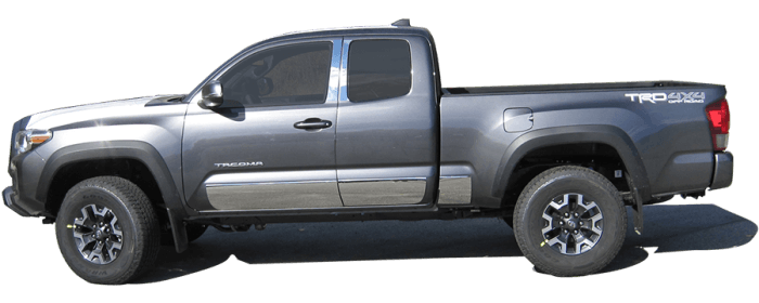 TOYOTA TACOMA Access Cab, 5' Bed QAA Stainless 4pcs Molding Insert MI16173 thumbnail 6