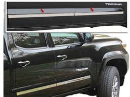 TOYOTA TACOMA Double Cab, 5' Bed QAA Stainless 4pcs Molding Insert MI16174