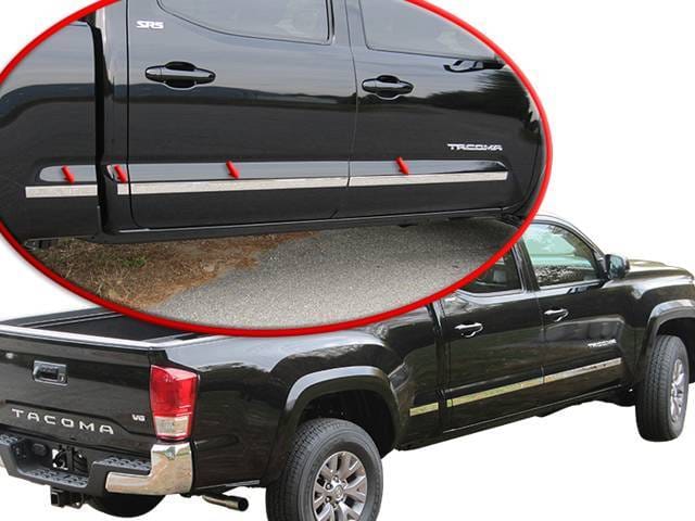 TOYOTA TACOMA Double Cab, 6' Bed QAA Stainless 8pcs Molding Insert MI16175