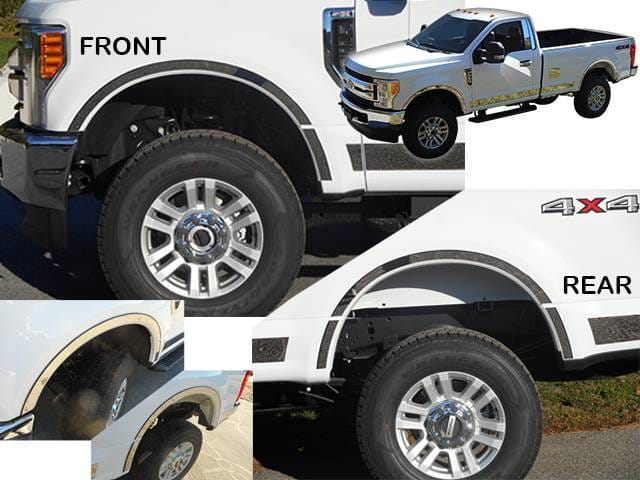 F-250/F-350 SUPER DUTY 2dr QAA Stainless 10pcs Wheel Well Accent WQ57320