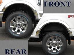 F-250/F-350 SUPER DUTY 2/4dr QAA Molded 4pc Wheel Well Fender Trim WZ57325