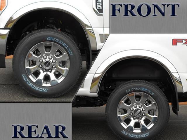 F-250/F-350 SUPER DUTY 2/4dr QAA Molded 4pc Wheel Well Fender Trim WZ57325