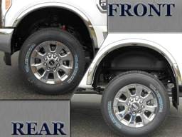 F-250/F-350 SUPER DUTY 2/4dr QAA Molded 4pc Wheel Well Fender Trim WZ57320