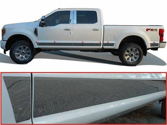 F-250/F-350 SUPER DUTY 4dr QAA Stainless 12pcs Rocker Panel Trim TH57324