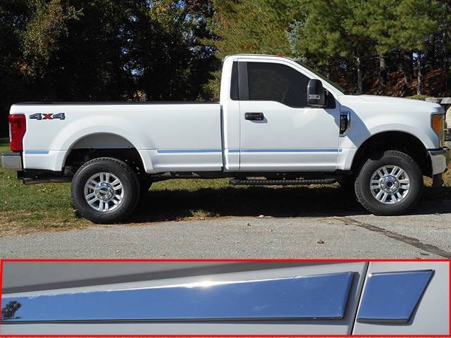 F-250 and F-350 SUPER DUTY 2dr QAA Stainless 10pcs Molding Insert MI57320