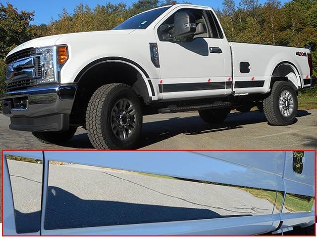 F-250/F-350 SUPER DUTY 2dr QAA Stainless 10pcs Rocker Panel Trim TH57320