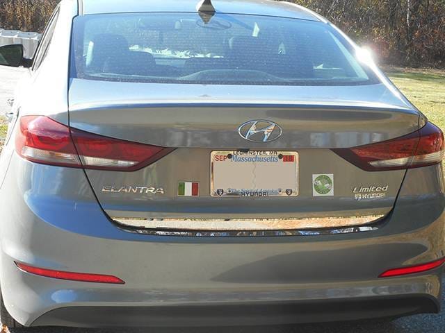 Fits Hyundai ELANTRA 4dr QAA Stainless 1pcs Rear Deck Accent RD17340 thumbnail 3