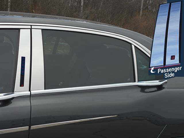 LINCOLN CONTINENTAL 4dr QAA Stainless 6pcs Pillar Trim PP57681 thumbnail 2