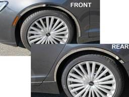 LINCOLN MKZ 4dr QAA Stainless 4pcs Wheel Well Accent WQ57630