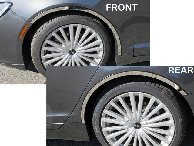 LINCOLN MKZ 4dr QAA Stainless 4pcs Wheel Well Accent WQ57630