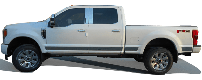 F-250/F-350 SUPER DUTY 4dr QAA Stainless 4pcs Window Sill Accent WS57323 thumbnail 2