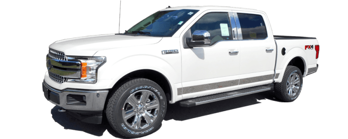 FORD F-150 2/4dr QAA Stainless 5pcs Graphic/Logo/emblem SGR58308 thumbnail 2