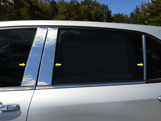 CHEVROLET EQUINOX 4dr QAA Stainless 6pcs Pillar Trim PP58161