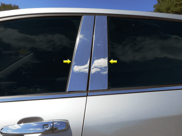 CHEVROLET EQUINOX 4dr QAA Stainless 4pcs Pillar Trim PP58160