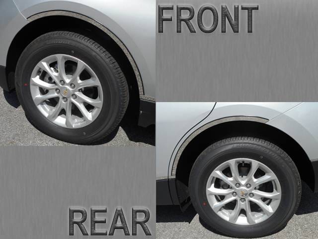 CHEVROLET EQUINOX 4dr QAA Stainless 4pcs Wheel Well Accent WQ58161