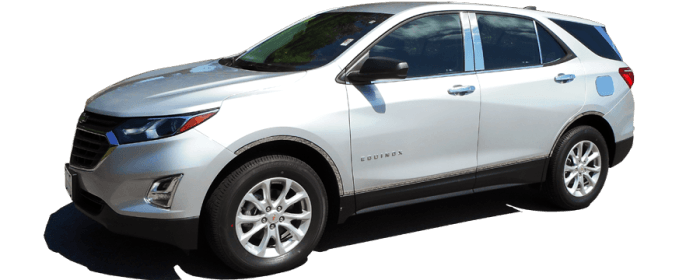 CHEVROLET EQUINOX 4dr QAA Stainless 4pcs Wheel Well Accent WQ58160 thumbnail 2