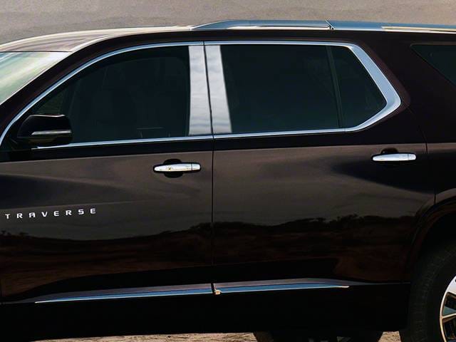 CHEVROLET TRAVERSE 4dr QAA Stainless 4pcs Pillar Trim PP58165