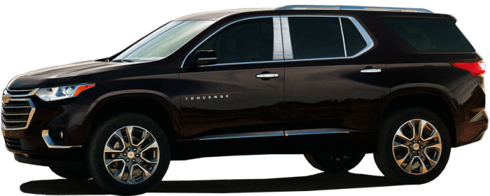 CHEVROLET TRAVERSE 4dr QAA Stainless 4pcs Pillar Trim PP58165 thumbnail 2