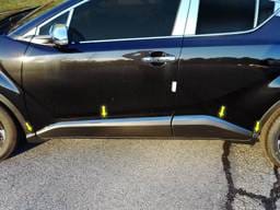 TOYOTA C-HR 4dr QAA Stainless 8pcs Rocker Panel Trim TH18140