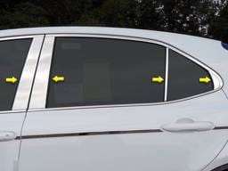 TOYOTA CAMRY 4dr QAA Stainless 8pcs Pillar Trim PP18132