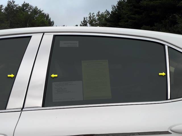 TOYOTA CAMRY 4dr QAA Stainless 6pcs Pillar Trim PP18131