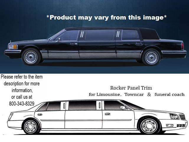 LINCOLN TOWN CAR 70" QAA Stainless 10pcs Rocker Panel Trim TH30685