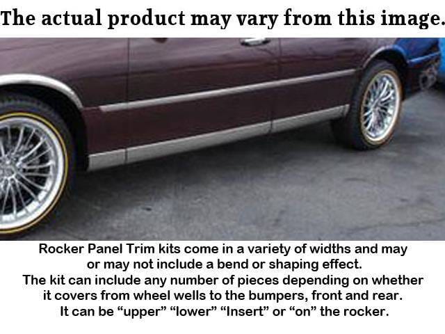 MERCURY GRAND MARQUIS 4dr QAA Stainless 8pcs Rocker Panel Trim TH32482