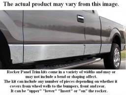 FORD RANGER 4dr QAA Stainless 10pcs Rocker Panel Trim TH33328