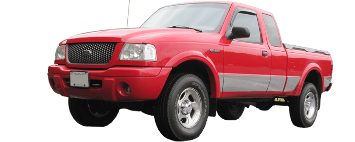 FORD RANGER 4dr QAA Stainless 10pcs Rocker Panel Trim TH33328 thumbnail 2