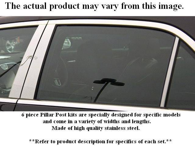 CADILLAC SEDAN DEVILLE 4dr QAA Stainless 6pcs Pillar Trim PP34246