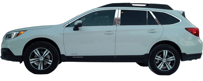 SUBARU OUTBACK 4dr QAA Stainless 8pcs Rocker Panel Trim TH95445 thumbnail 5