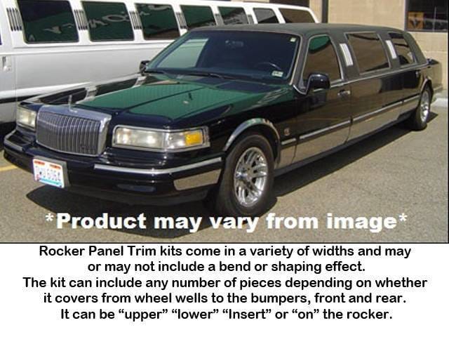 LINCOLN TOWN CAR 70" QAA Stainless 14pcs Rocker Panel Trim TH35689