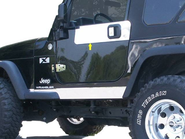 JEEP WRANGLER 2dr QAA Stainless 2pcs Door Handle Accent HS45090