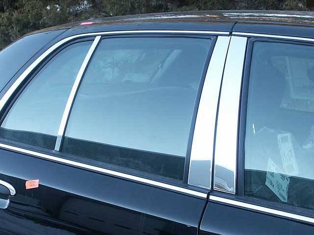 FORD CROWN VICTORIA 4dr QAA Stainless 6pcs Pillar Trim PP32481