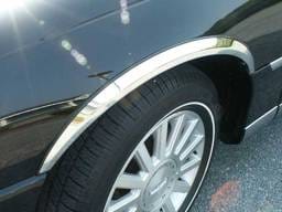 TOWN CAR 4dr QAA Molded Stainless 4pcs Wheel Well Fender Trim WZ38680