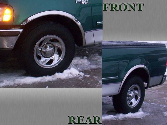 NAVIGATOR 4dr QAA Molded Stainless 4pcs Wheel Well Fender Trim WZ37383 thumbnail 6