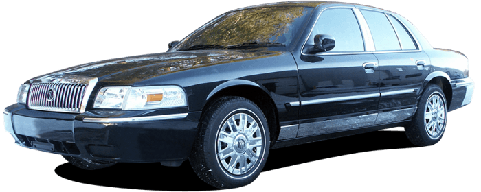 MERCURY GRAND MARQUIS 4dr QAA Stainless 2pcs Rear Bumper Accent RB38480 thumbnail 3