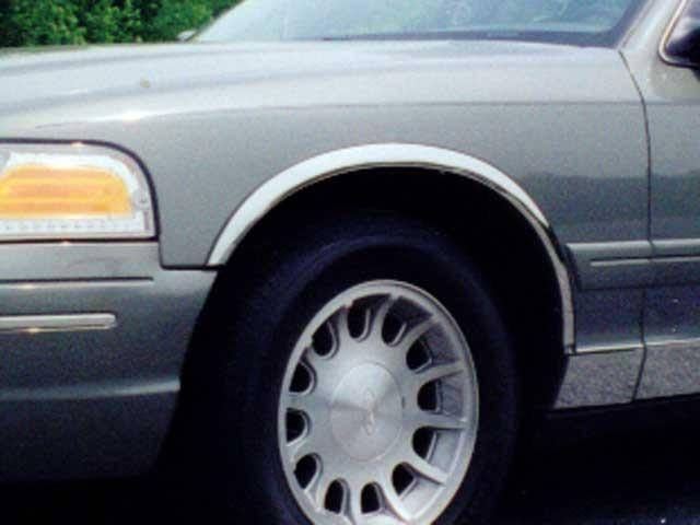 GRAND MARQUIS 4dr QAA Molded Stainless 4pcs Wheel Well Fender Trim WZ38483 thumbnail 3