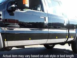 F-250/F-350 SUPER DUTY 2dr QAA Stainless 10pcs Rocker Panel Trim TH39325