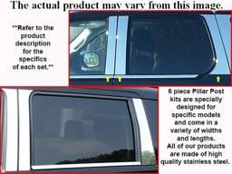 CHEVROLET SILVERADO Extra Cab QAA Stainless 6pcs Pillar Trim PP39183