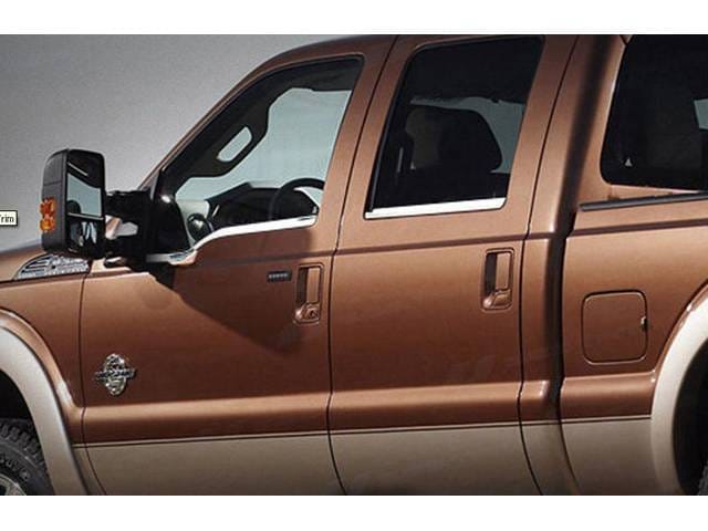 F-250/F-350 SUPER DUTY 4dr QAA Stainless 4pcs Window Sill Accent WS48323