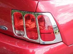 FORD MUSTANG 2dr QAA Chrome ABS plastic 2pcs Tail Light Bezels TL39351