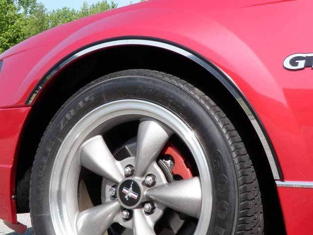 FORD MUSTANG 2dr QAA Stainless 4pcs Wheel Well Accent WQ39351