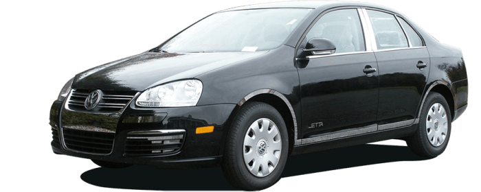VOLKSWAGEN JETTA 4dr QAA Stainless 4pcs Rocker Panel Trim TH20665 thumbnail 3