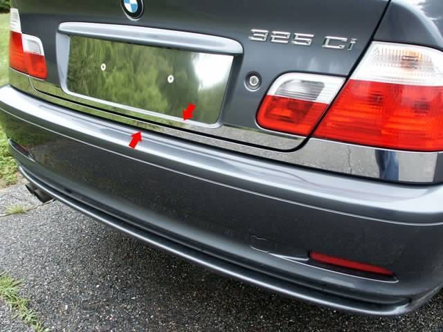 BMW 3 SERIES 2dr QAA Stainless 2pcs Rear Deck Accent RD25900 thumbnail 2