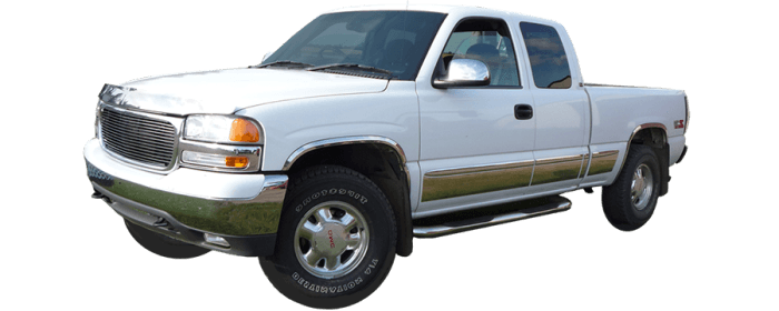 GMC SIERRA 4dr QAA Stainless 12pcs Rocker Panel Trim TH39289 thumbnail 2