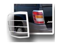 GRAND CHEROKEE 4dr QAA Chrome ABS plastic 2pcs Tail Light Bezels TL39080