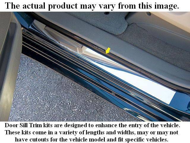 CHEVROLET SILVERADO 4dr QAA Stainless 4pcs Door Sill Trim DS40187-1