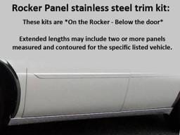 DTS Limousine W/ 130" Stretch QAA Stainless 6pcs Rocker Panel Trim TH40260