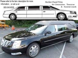 CADILLAC DTS S&S HEARSE QAA Stainless 4pcs Rocker Panel Trim TH40254